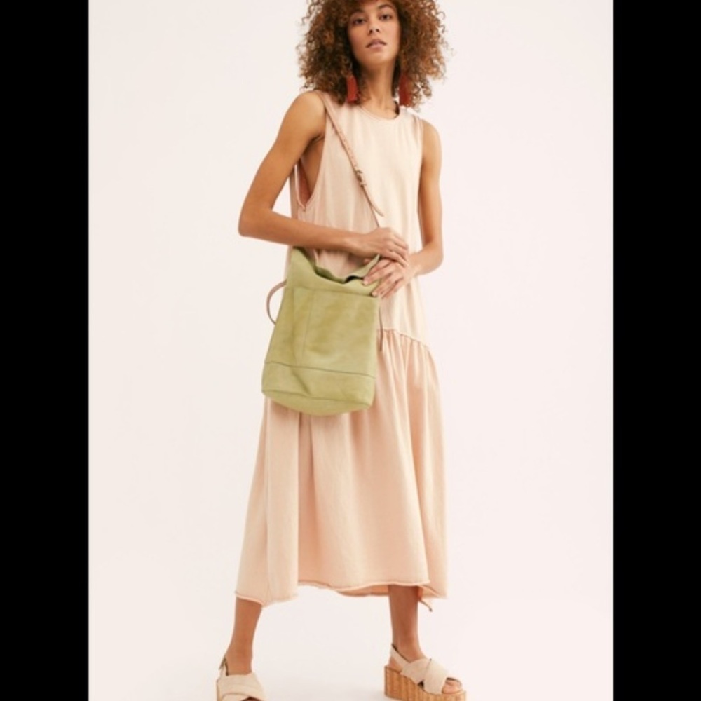 Free People Beach Island Retreat Drop Waist Dress Cream Nude X Small Retail $98